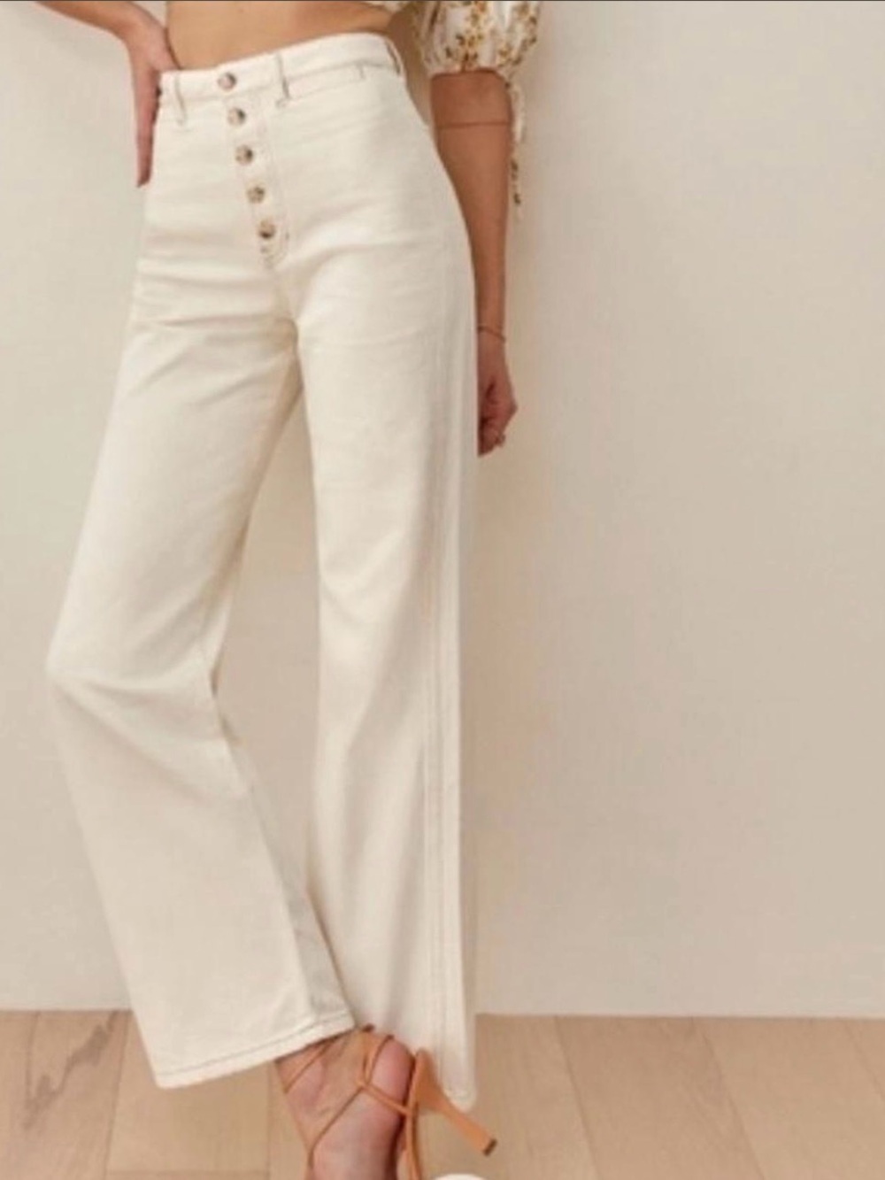 REFORMATION Austin corduroy straight-leg pants